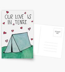 Postales Nuestro amor es intenso (en carpas)