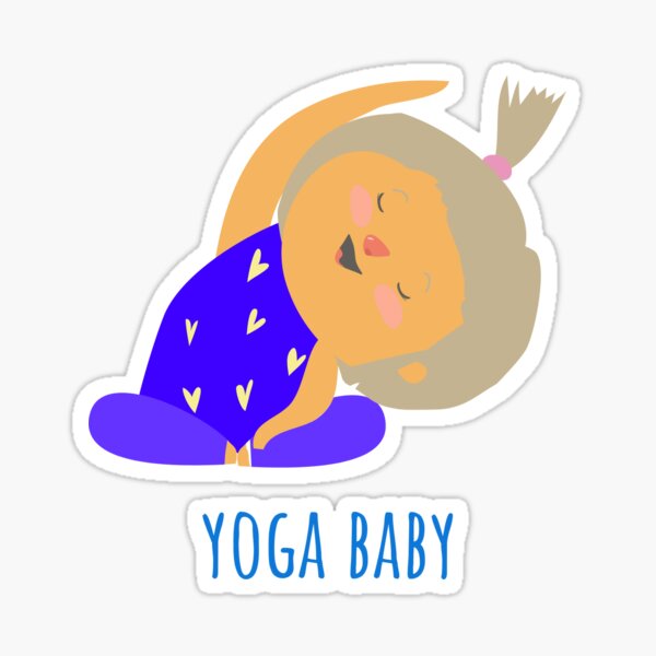 Item preview, Yoga baby, happy family designed and sold by TheVintageGuild.