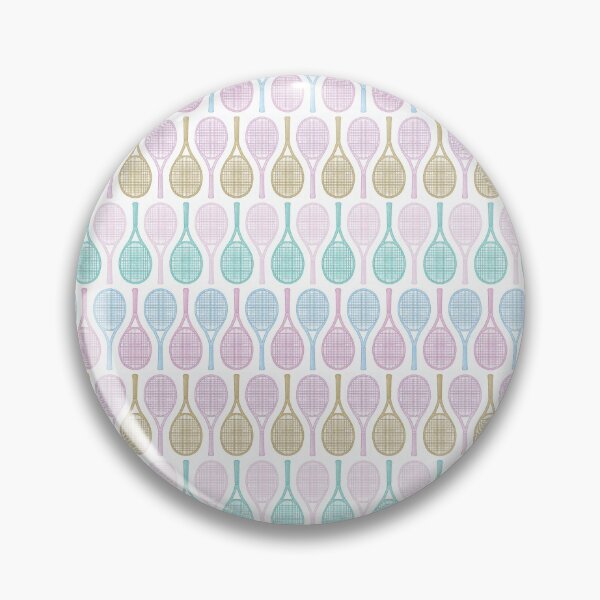 Item preview, Watercolor Tennis Racquets / Racket Pattern | Pastel Pink, Blue, Teal, Gold, Purple, Pretty, Girly, Modern, Feminine designed and sold by KearonAlexandra.
