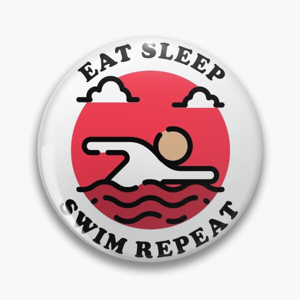 Item preview, Eat Sleep Swim Repeat designed and sold by vibrantyy.