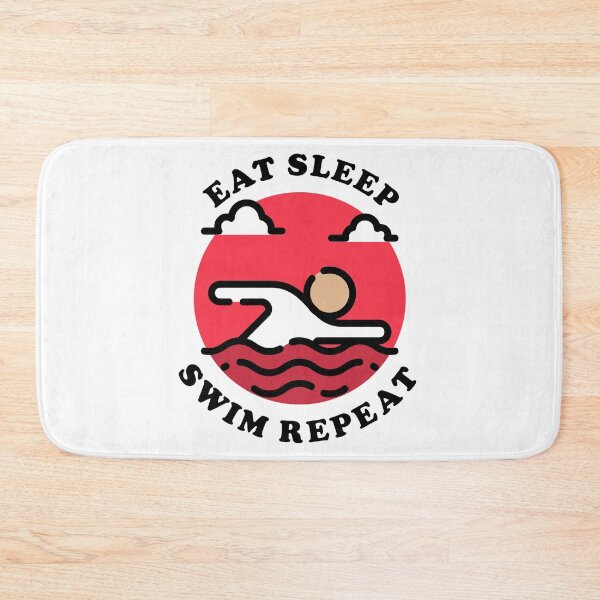 Item preview, Eat Sleep Swim Repeat designed and sold by vibrantyy.
