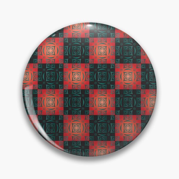 Item preview, abstract decorative design with black and red squares designed and sold by ErhanArt.