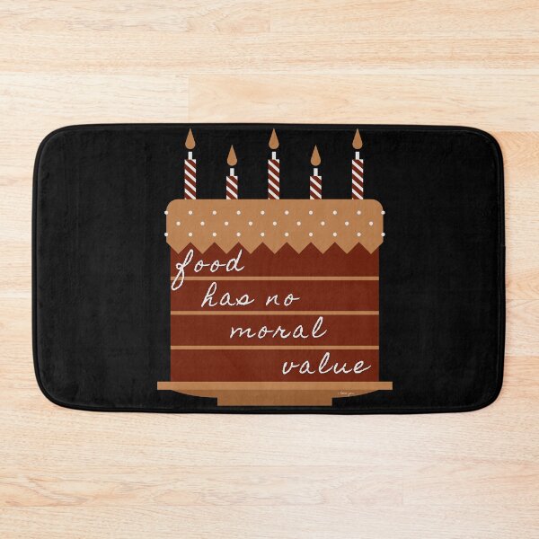Item preview, FOOD HAS NO MORAL VALUE (cake) designed and sold by thatbookgal.