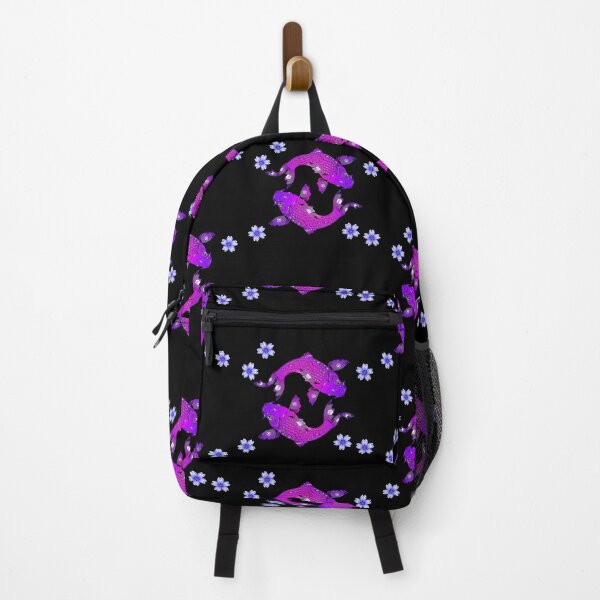 Item preview, Koi Fish Pruple Neon With Flowers designed and sold by SimplePickUps.