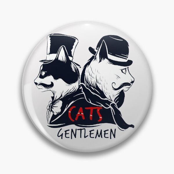 Item preview, Cats Gentlemen in Black And White Sophisticated Cats in Classic Colors designed and sold by Red-ElYoubi.