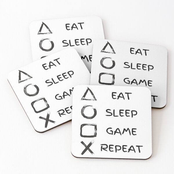 Item preview, Eat Sleep Game Repeat designed and sold by vibrantyy.