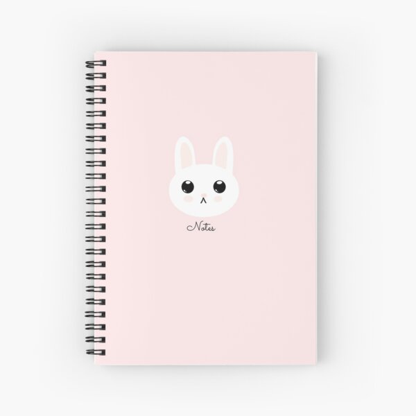 Kawaii pink bunny Spiral Notebook