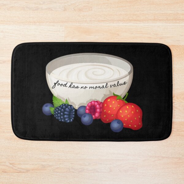 Item preview, FOOD HAS NO MORAL VALUE (yogurt designed and sold by thatbookgal.