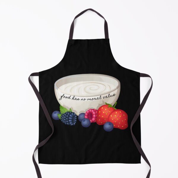 Item preview, FOOD HAS NO MORAL VALUE (yogurt designed and sold by thatbookgal.