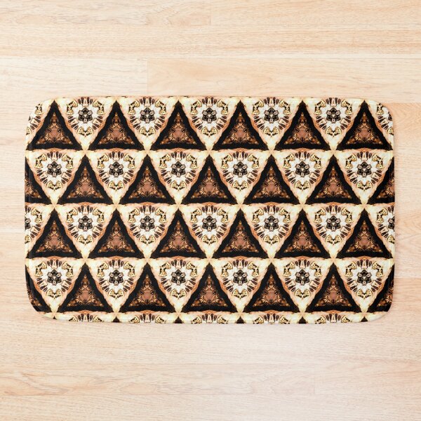 Item preview, THOUTMOSIS 3 pattern oriental triangles pyramids golden gold brown marron sun designed and sold by dragonemma.