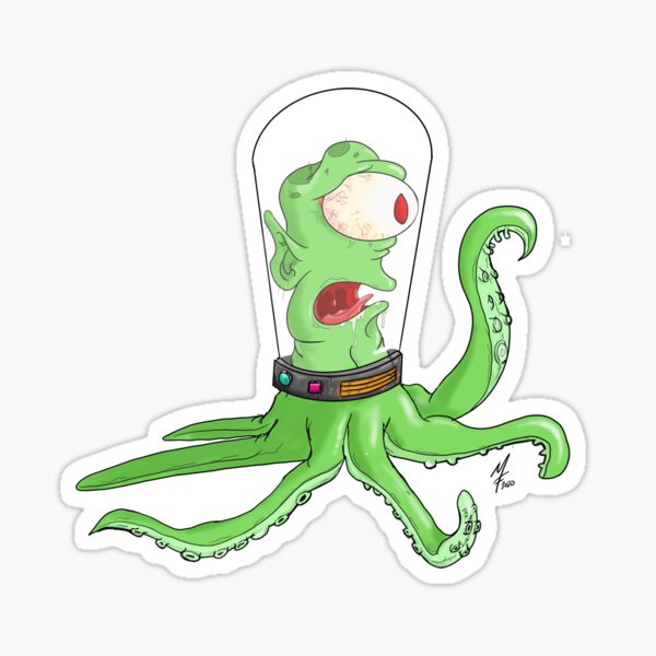 Item preview, The Green Tentacle Thing designed and sold by mfraysher.
