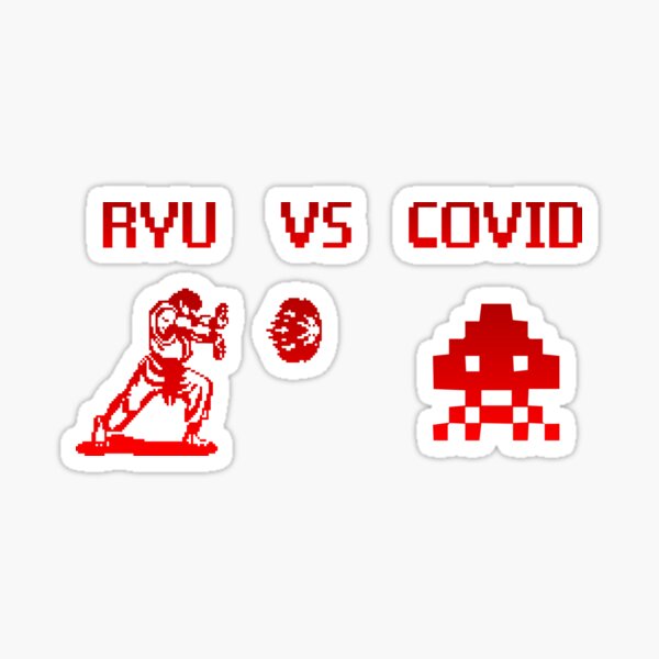 Item preview, Ryu Vs Covid  designed and sold by liamoccia.
