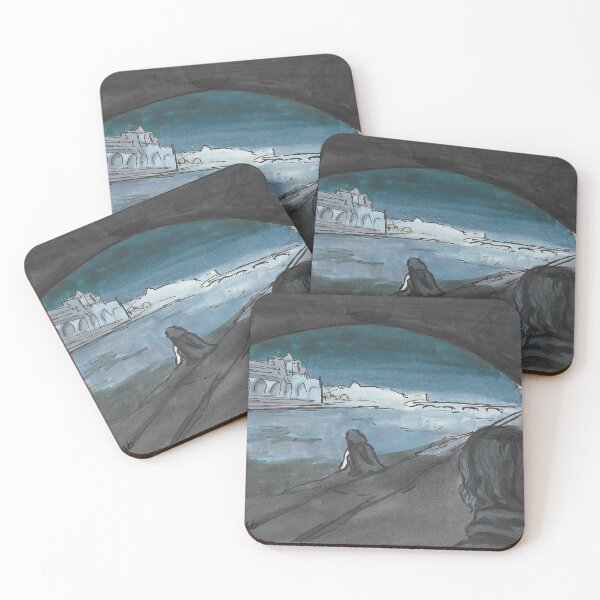 Item preview, Illustration of River Seine, Paris France under a bridge designed and sold by FoxBanditArt.
