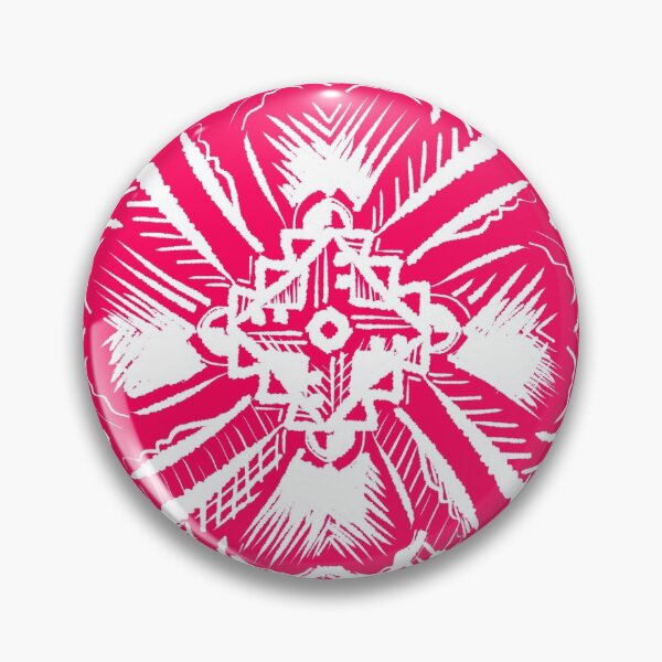 Item preview, Mandala de flores tribales rosa y blanco con textura designed and sold by Callmejohn.