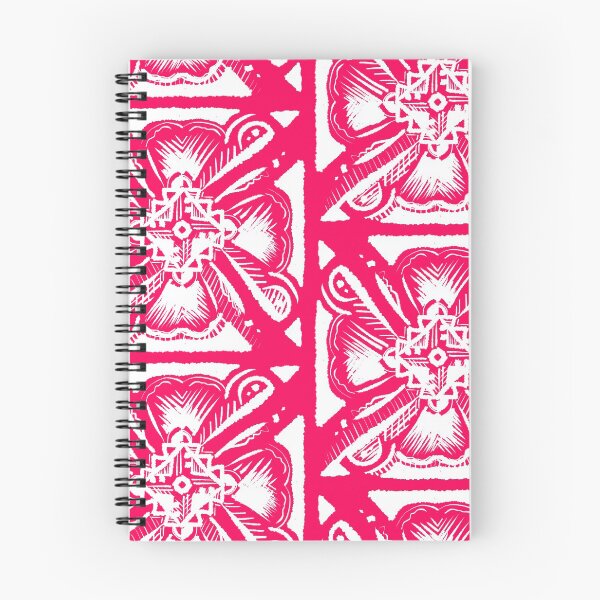 Aperçu de l'œuvre Mandala fleur tribal rose et blanc texturé créée et vendue par Callmejohn.