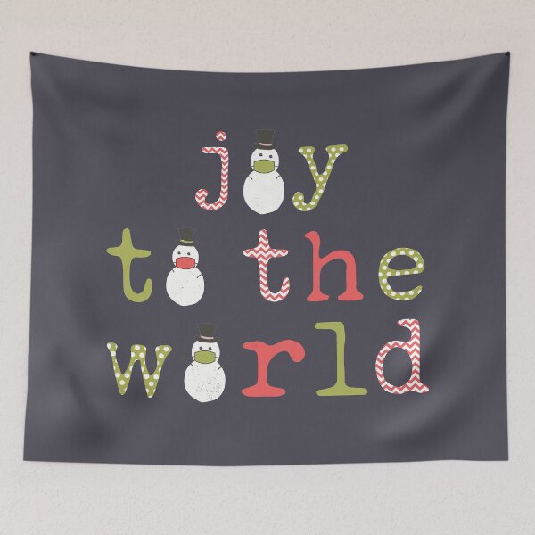 Item preview, Joy to the World Masked Snowmen designed and sold by SharksOnShore.