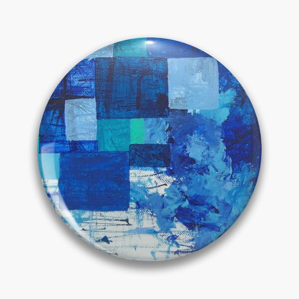 Item preview, Blue puddle square peg designed and sold by brandon lynch.