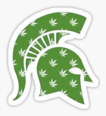 MSU Weed Spartan Sticker