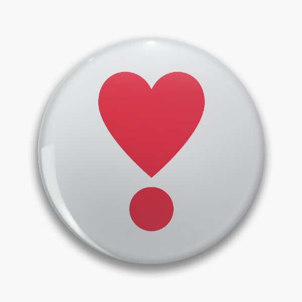 Aperçu de l'œuvre Exclamation cardiaque créée et vendue par Stitchmoji.