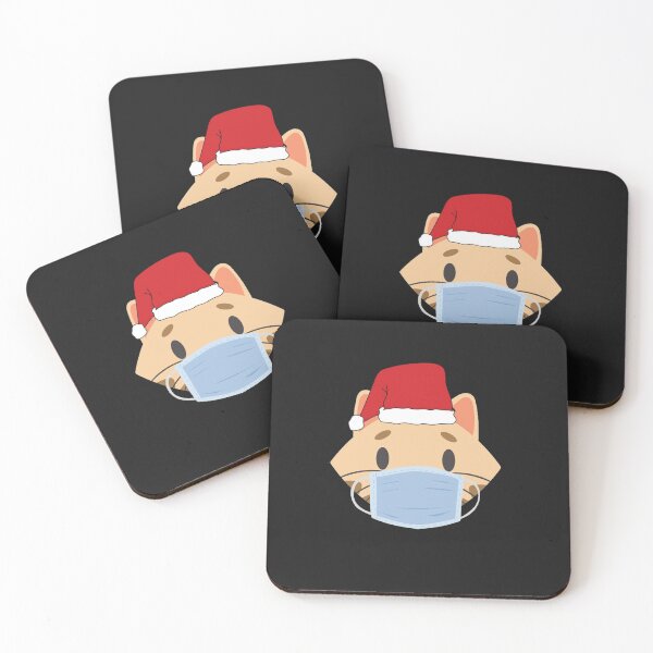 Item preview, Cat in Mask in a Christmas Santa Hat designed and sold by CeeLeighTees.