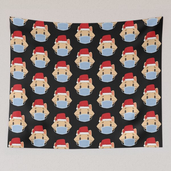 Item preview, Cat in Mask in a Christmas Santa Hat designed and sold by CeeLeighTees.