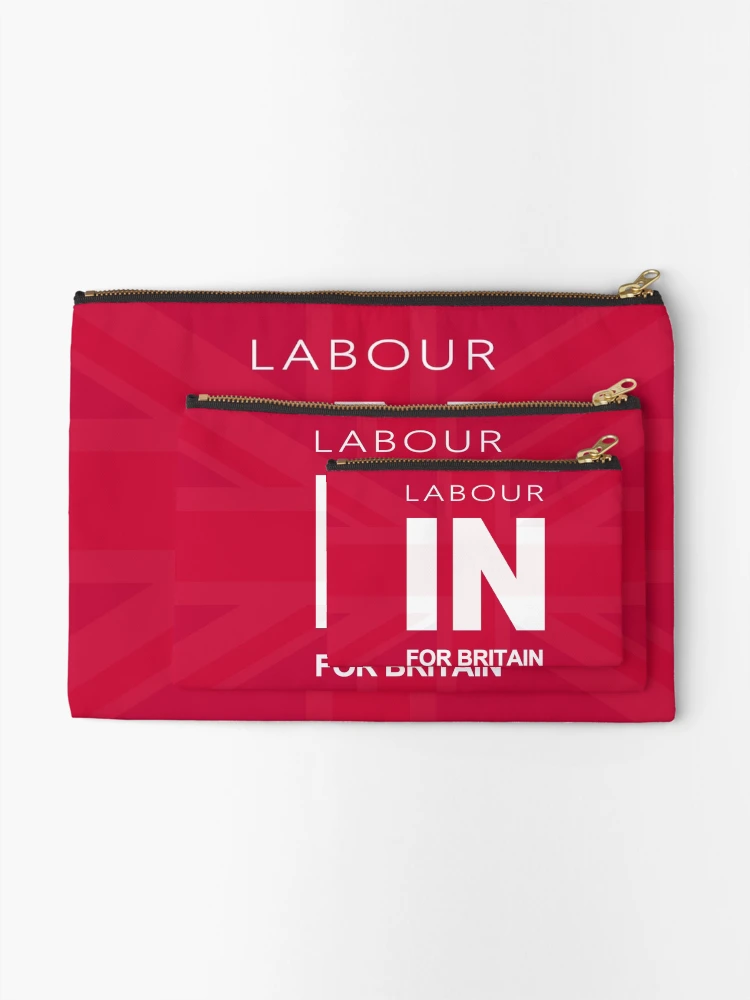 Thumbnail 2 of 4, Zipper Pouch, Labour In For Britain designed and sold by Nikki SpaceStuffPlus.