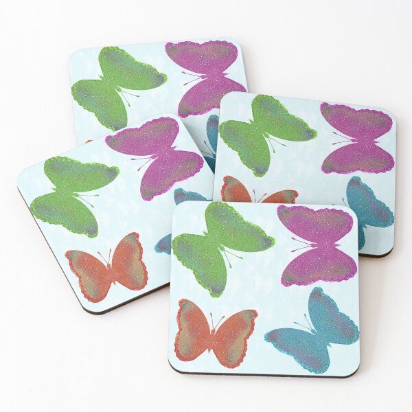 Aperçu de l'œuvre Rassemblement de papillons multicolores créée et vendue par SimpleJoyArts.