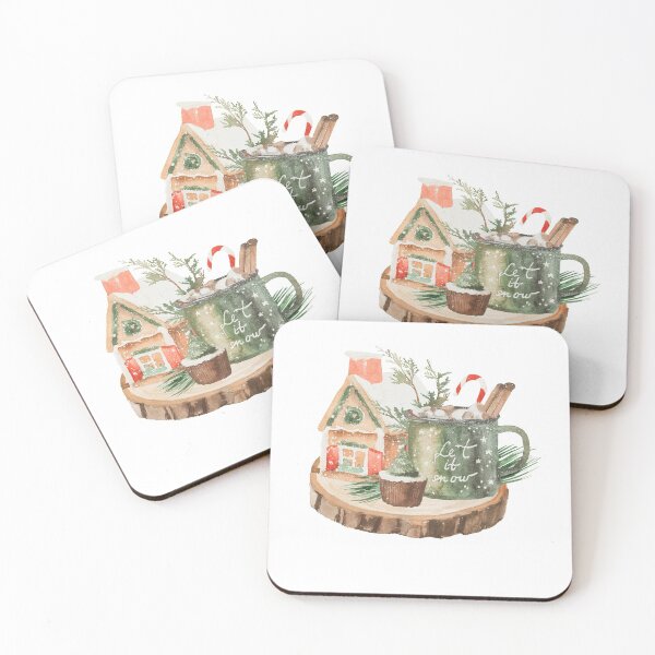 Item preview, winter treats hot chocolate and gingerbread designed and sold by Stacycooke.