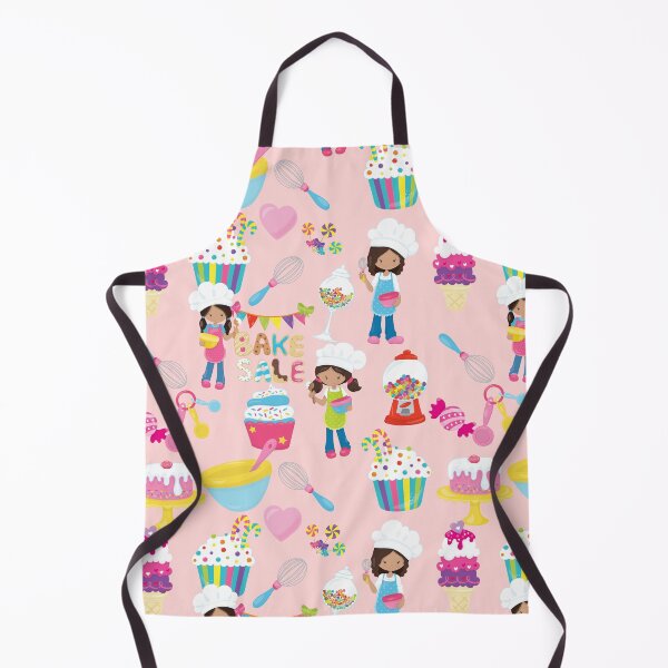 Item preview, Bake Sale kids lolly and cake cooking print pink base designed and sold by Dance Vibes: Blingit Studios.