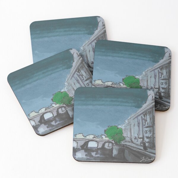 Item preview, Crossing the River Seine in Paris, France designed and sold by FoxBanditArt.