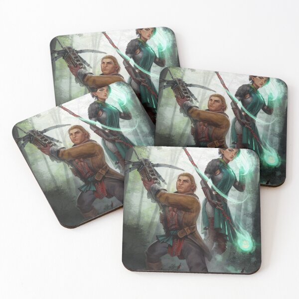 Item preview, Dragon Age 2 Varric and Merrill designed and sold by crystalg.