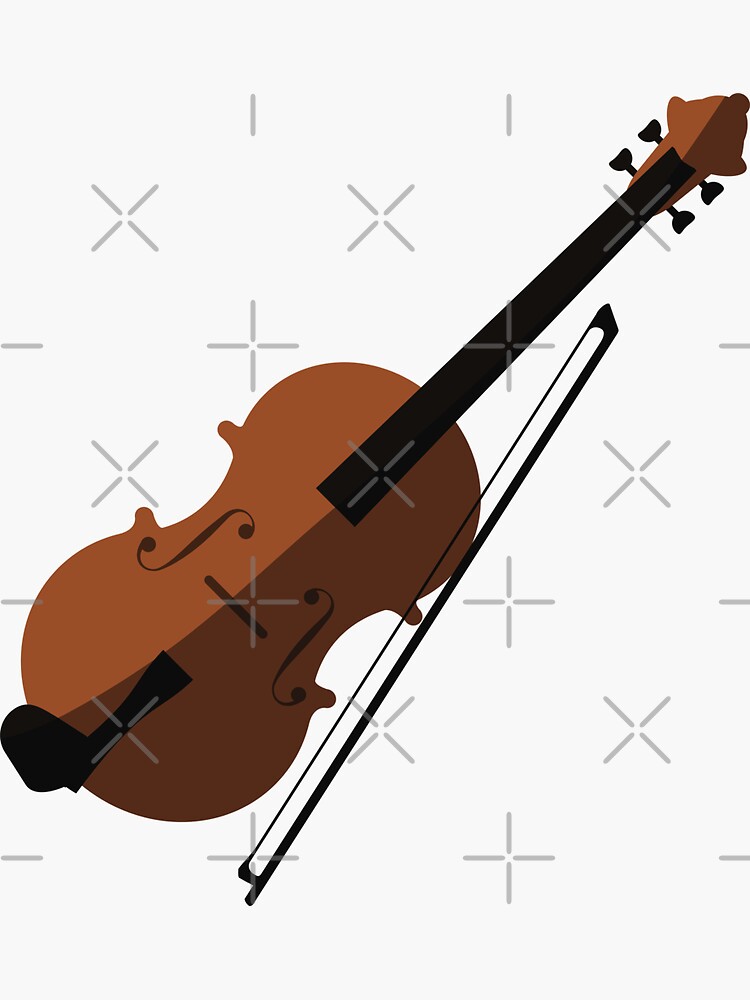 "Violin Sticker" Sticker for Sale by Stickerfixation Redbubble