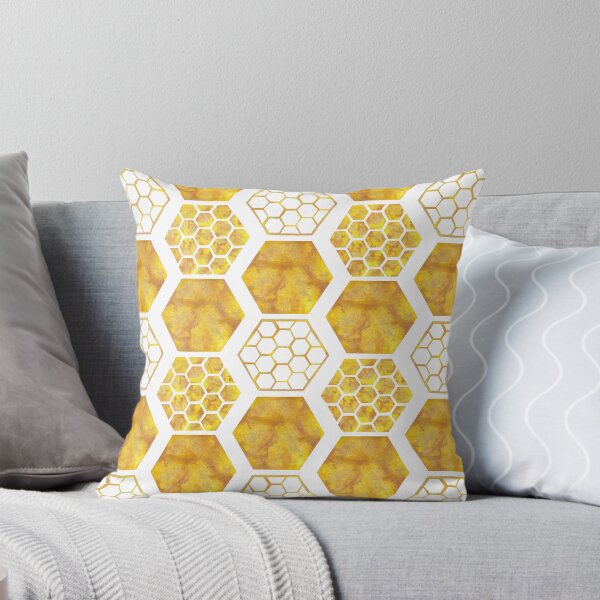 Item preview, Small Honey Hexagon Pattern designed and sold by MikkiDashDesign.