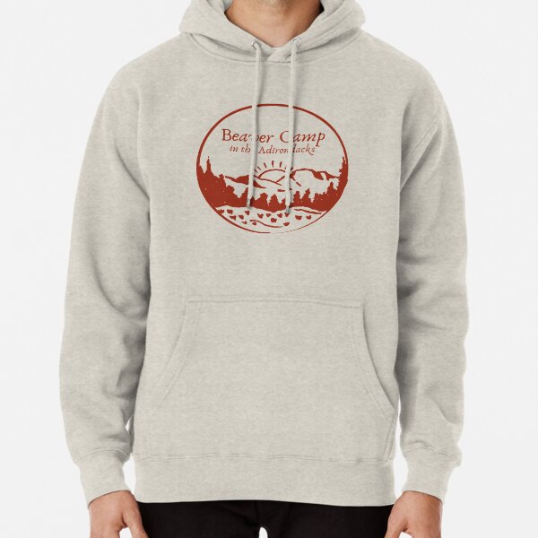 Adirondack Sketch - Burnt Red Pullover Hoodie