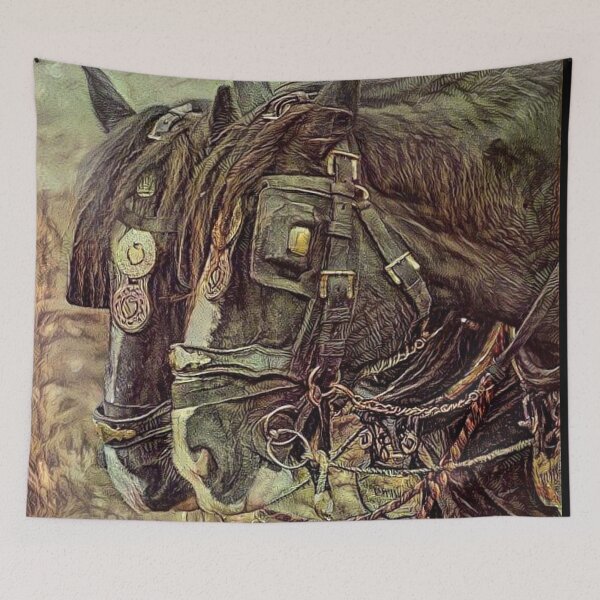 Item preview, Shire horses designed and sold by StudioCorvid.