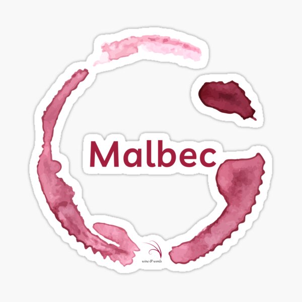 Red wine stain - Malbec Sticker