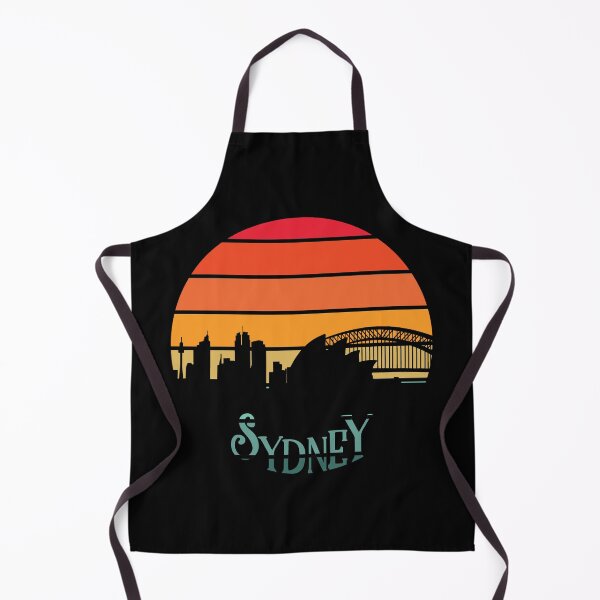 Item preview, Sydney Skyline With Retro 80's Sunset designed and sold by Primroaddesigns.