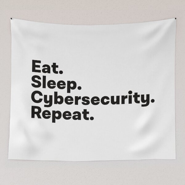 Item preview, Eat Sleep Cybersecurity Repeat designed and sold by teesaurus.