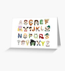 Oz-abet (an Oz Alphabet) - Landscape Greeting Card