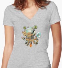 Codsworth - Two Centuries Late for Dinner Women's Fitted V-Neck T-Shirt