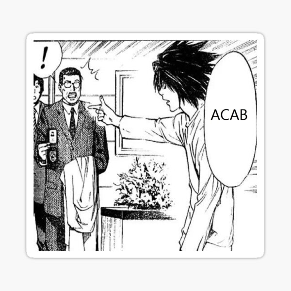 ACAB L Manga Edit Sticker