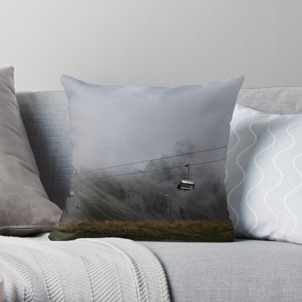 Dolomiti Cableway Throw Pillow