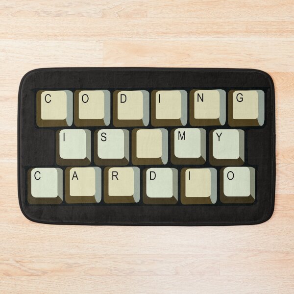 Item preview, Coding is my cardio  designed and sold by rebeccartt.