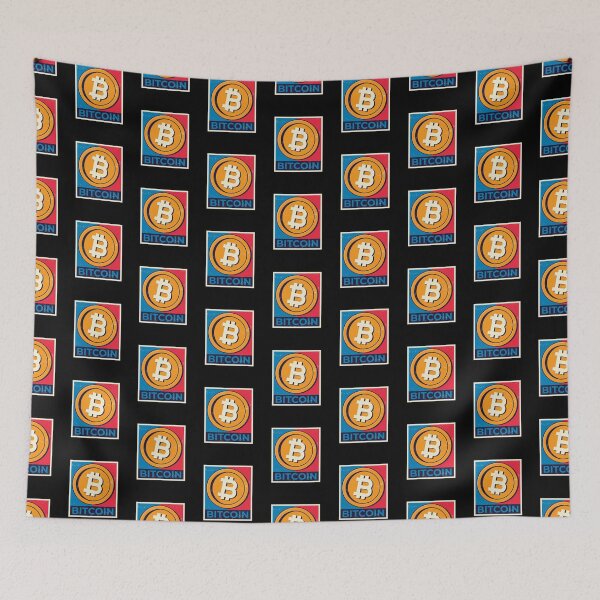 Item preview, Bitcoin (BTC) Logo Retro Distressed Poster designed and sold by MadMando.