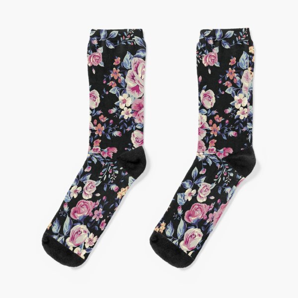 Floral Pattern Socks