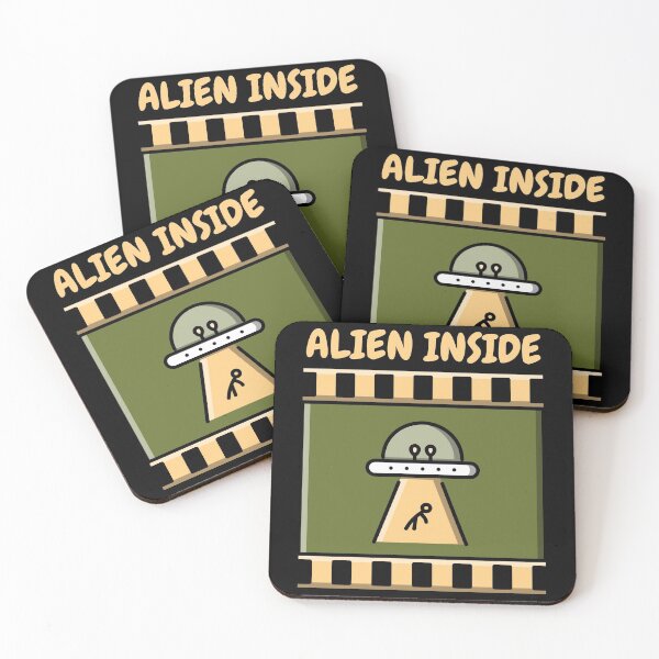 Item preview, Alien inside -  Flying Saucers designed and sold by Arva-Designs.