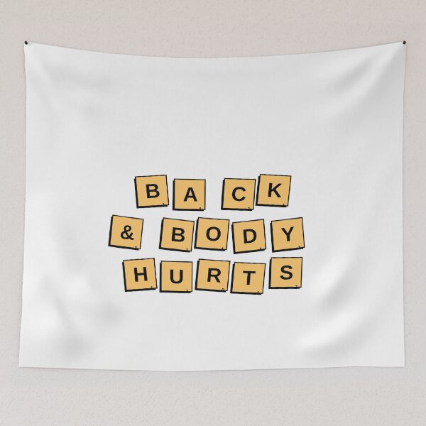 Item preview, Back & Body Hurts Funny Workout Parody , Funny Workout Gym Gift Idea , Funny Gift For Woman Gym designed and sold by BECOOOL.