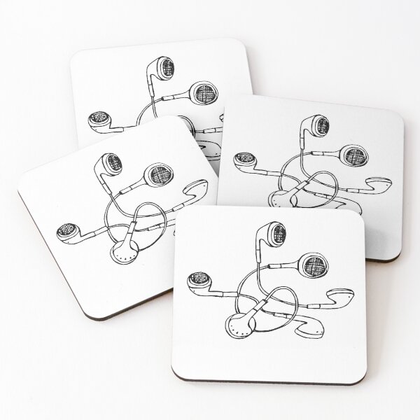 Item preview, Earbuds Earphones Tangle designed and sold by badlydrawnbabe.