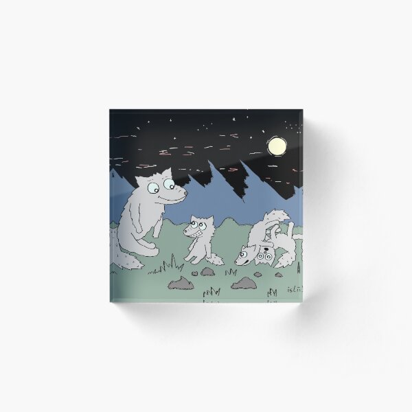 Wolfsrudel Acrylblock