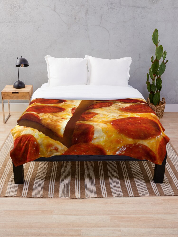 Pepperoni Pizza Throw Blanket